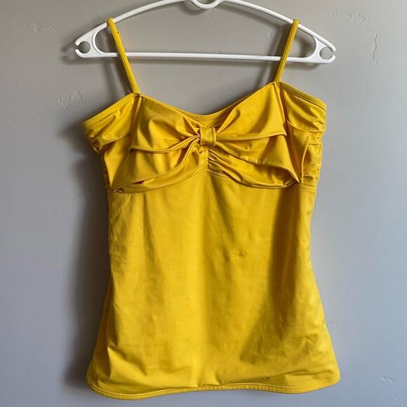Lime Ricki Swimwear Yellow Tankini Top- Size XL - Picture 3 of 6
